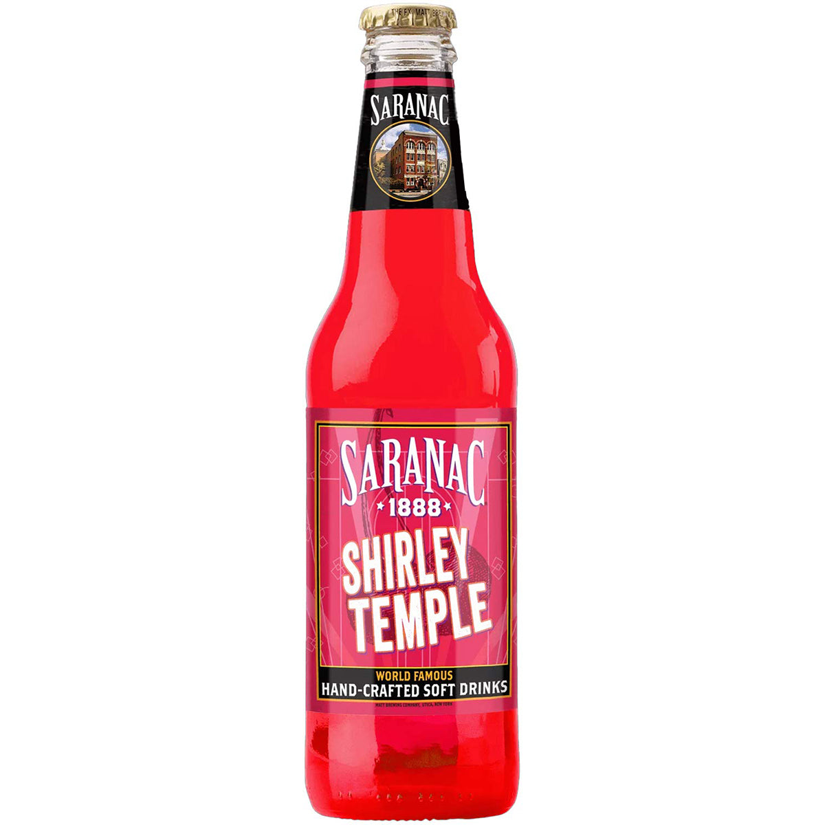 Saranac Shirley Temple Soda