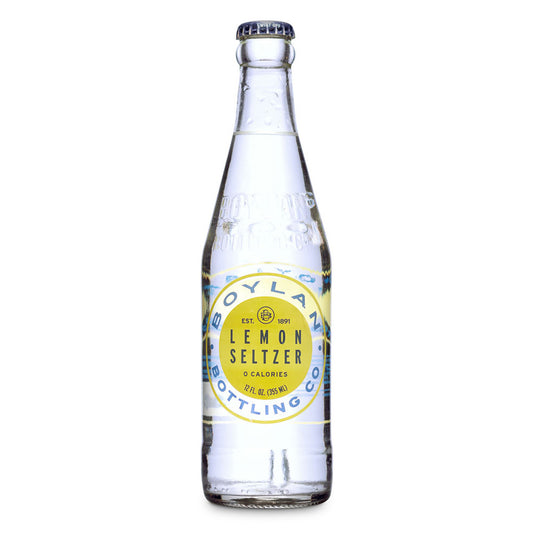 Boylan Lemon Seltzer – 24‑Pack Refreshing Craft Soda