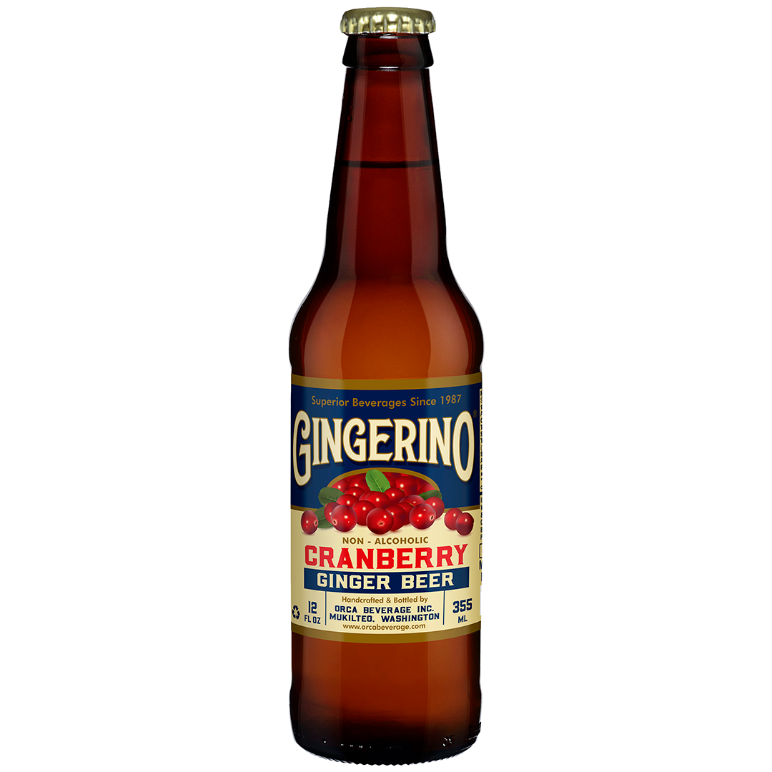 GINGERINO CRANBERRY GINGER BEER 12OZ