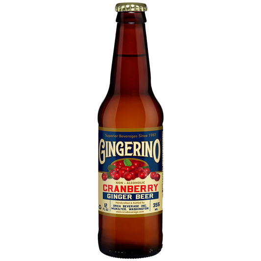 GINGERINO CRANBERRY GINGER BEER 12OZ