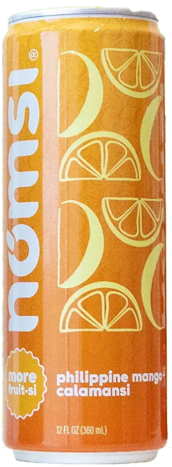 NOMSI Philippine Mango Calamansi can with orange design