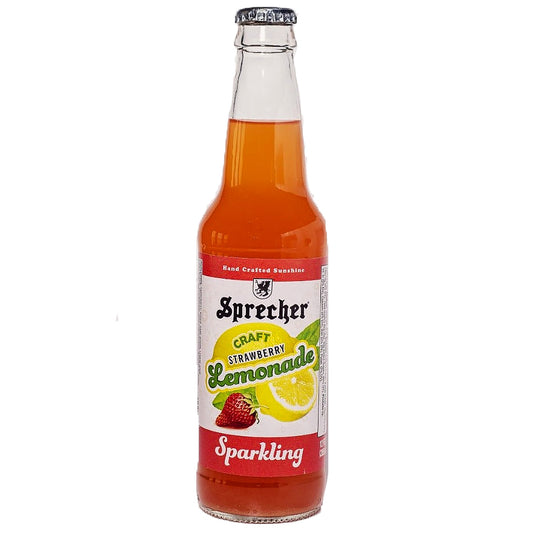 Sprecher Strawberry Lemonade Soda 24‑Pack