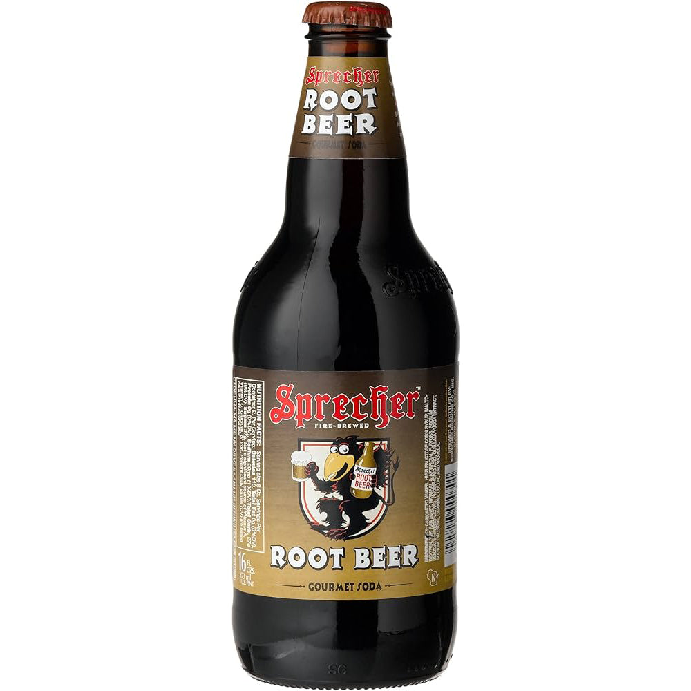 Sprecher Craft Root Beer – 16 oz Bottles (24 Pack)