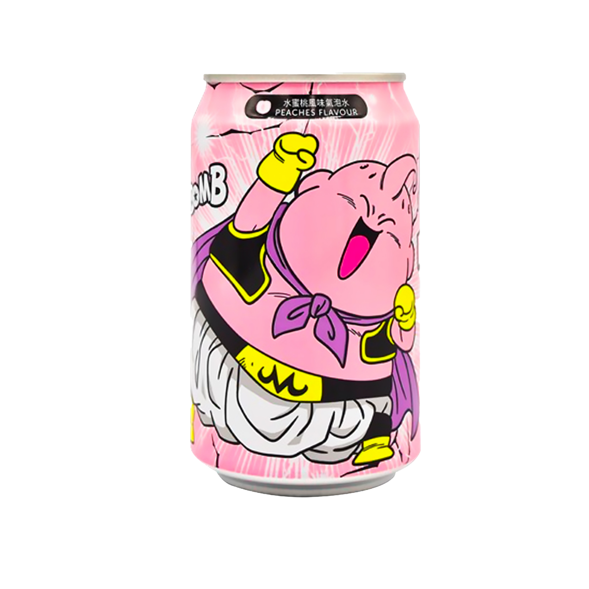 Pink Ocean Bomb can (Peach flavor) with anime character design