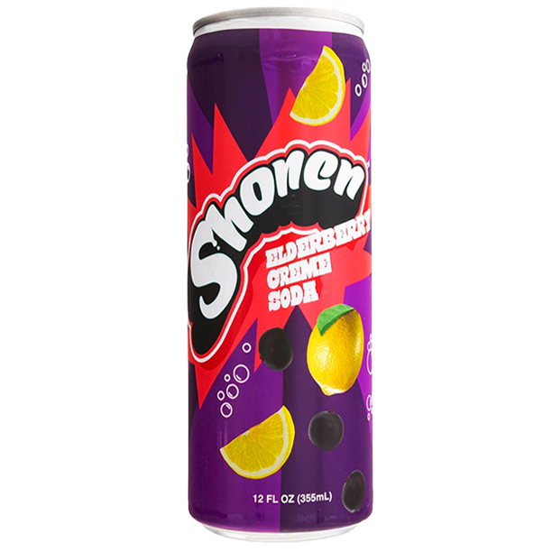 Purple Elderberry Creme soda can