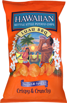 Bag of Tim's Hawaiian Luau BBQ Chips.